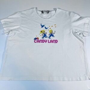 Vintage Candyland Hasbro‎ Graphic T Shirt USA Made XXL 1999